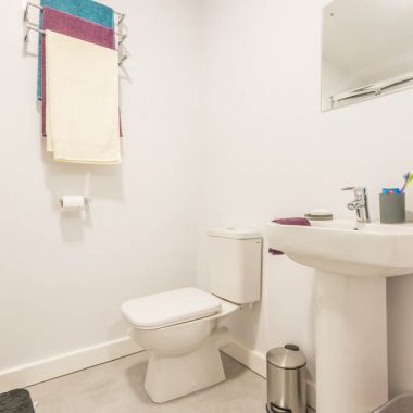 Canterbury Hall apartment bathroom example