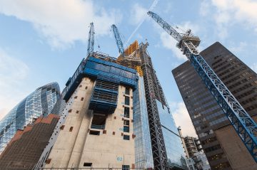 Construction workloads hold steady in London, despite bad weather and uncertainty